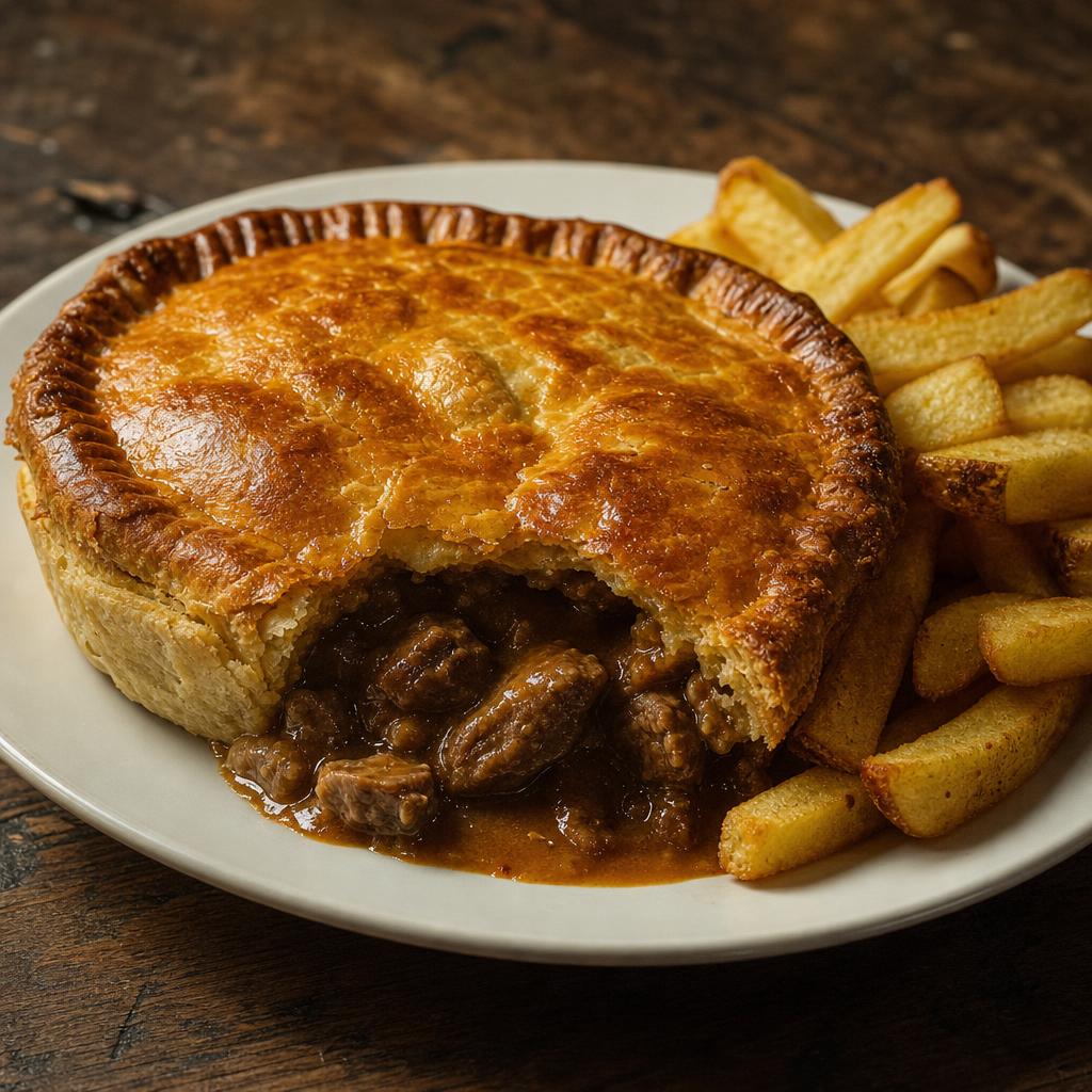 Steak and liver pie